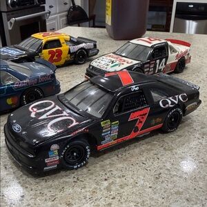 QVC Black & Red #7 Die-Cast Race Car Collectible
